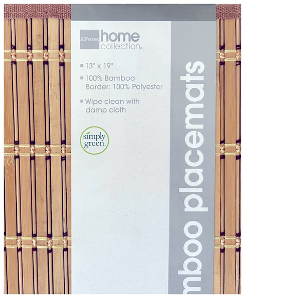 Home Collection 4 pcs Bamboo Placemats - Picture 2 of 2